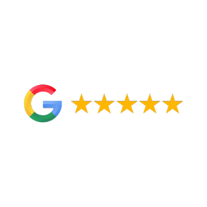 a google search engine logo with five stars
