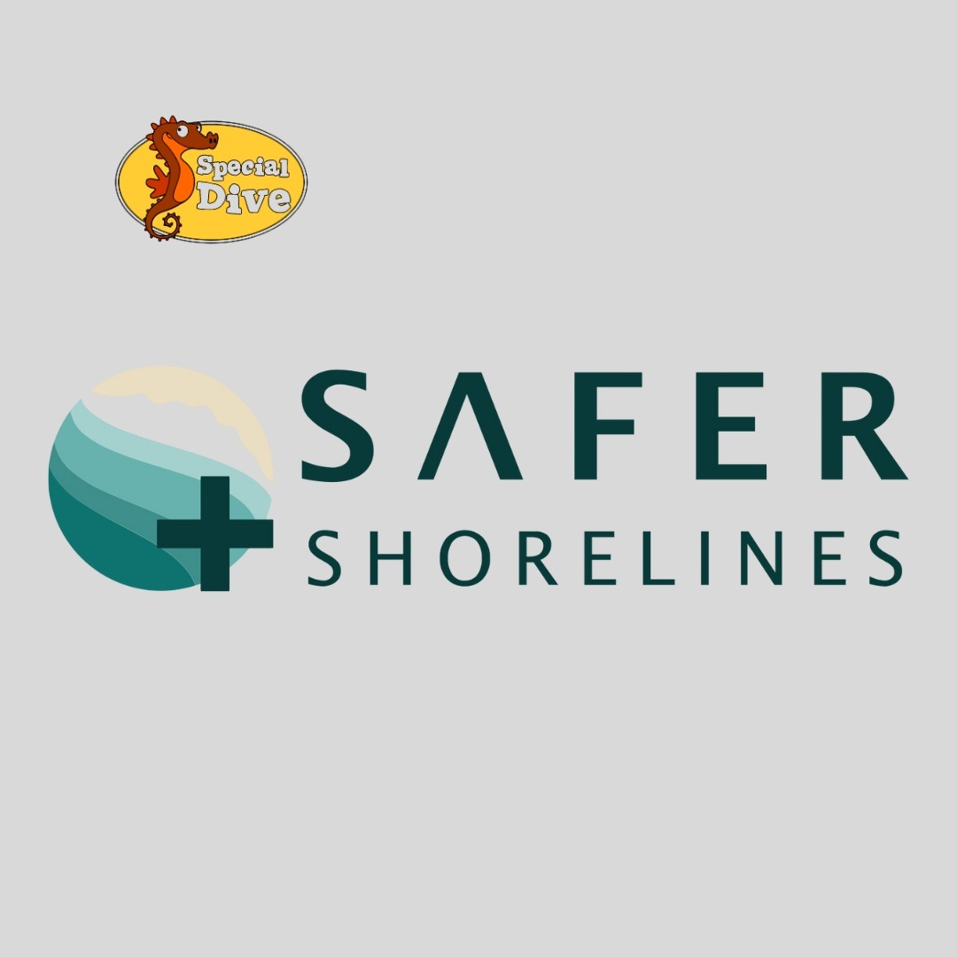 a logo for a store called safer shore line
